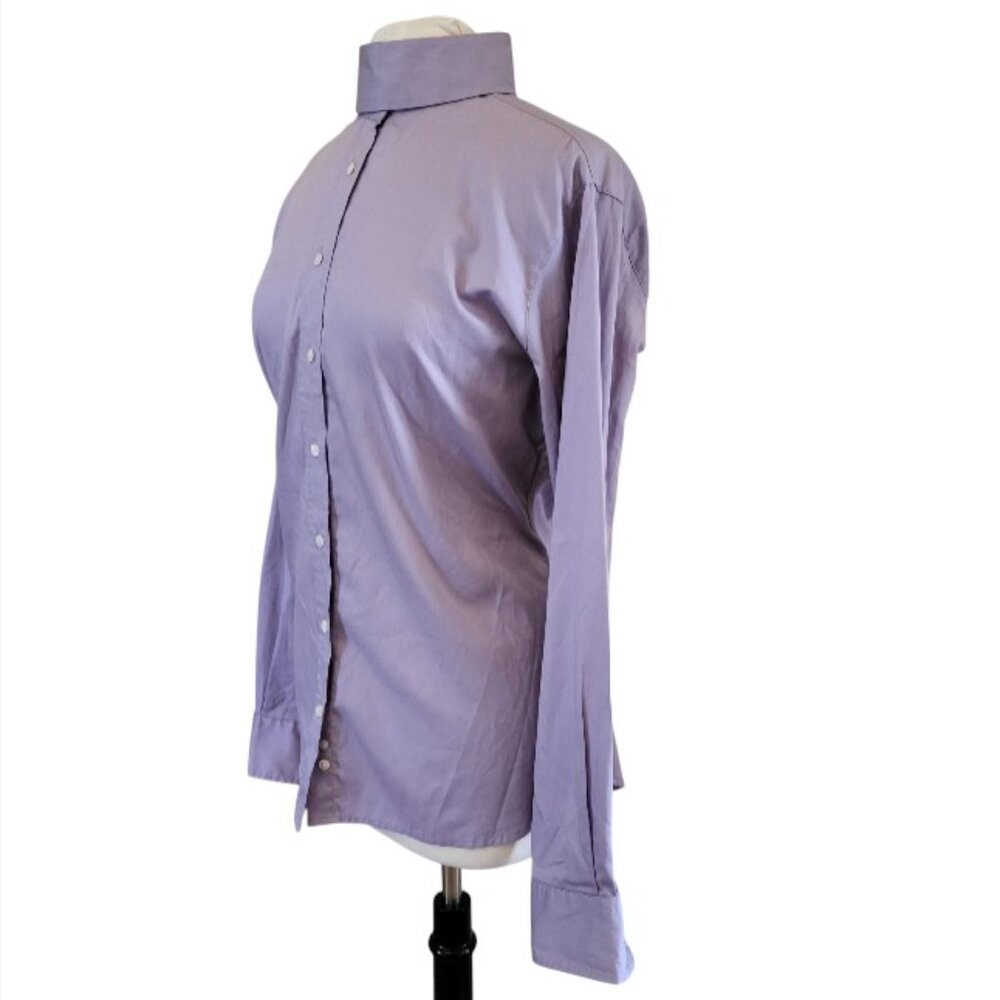 R.J. Classics Women's Lilac Purple Long Sleeve Hunter Show Shirt & Collar  44/10 - Picture 2 of 9